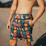 Short de Bain Tropical Square